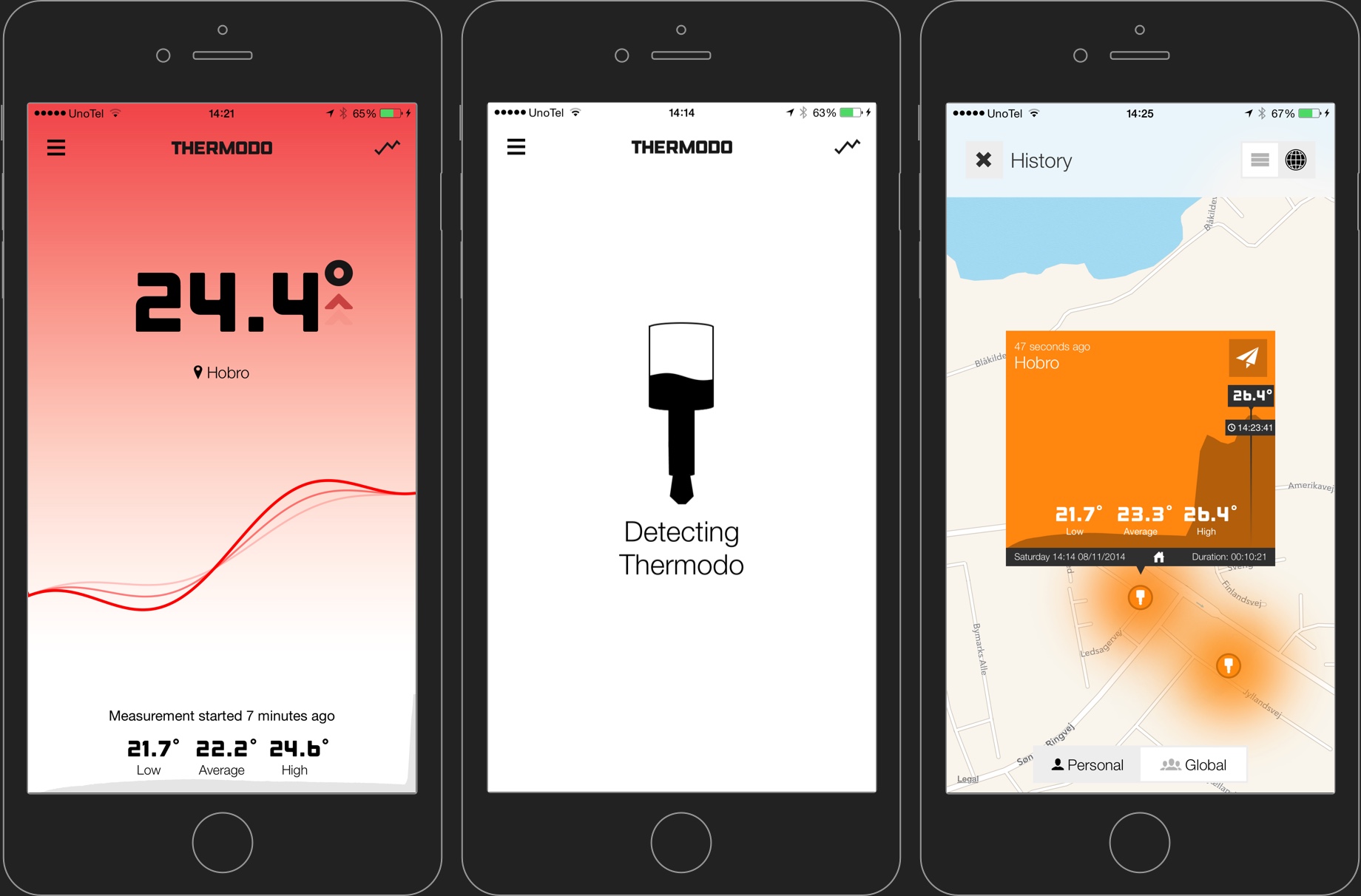 Thermodo App Screenshots